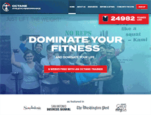 Tablet Screenshot of octaneathleticperformance.com